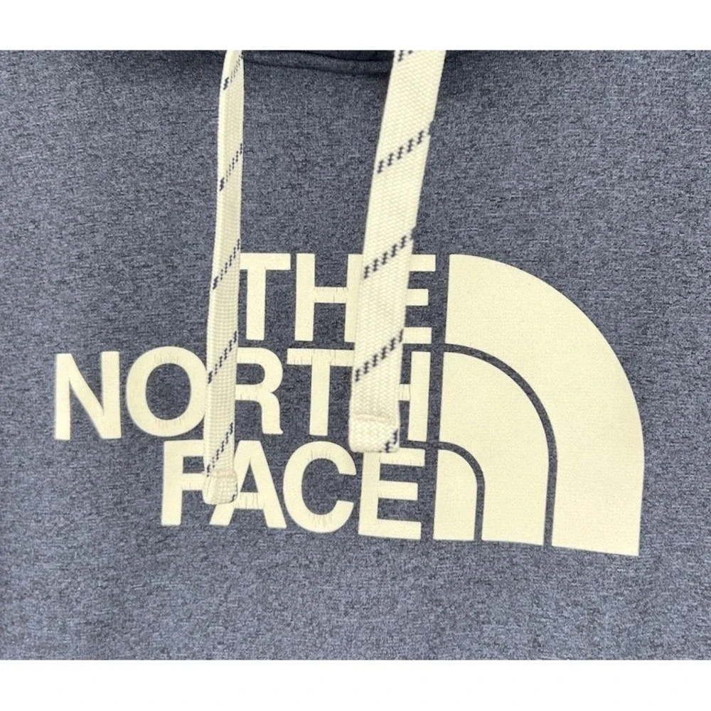 The North Face Graphic Logo Front Hoodie Polyester Blue Men's Large